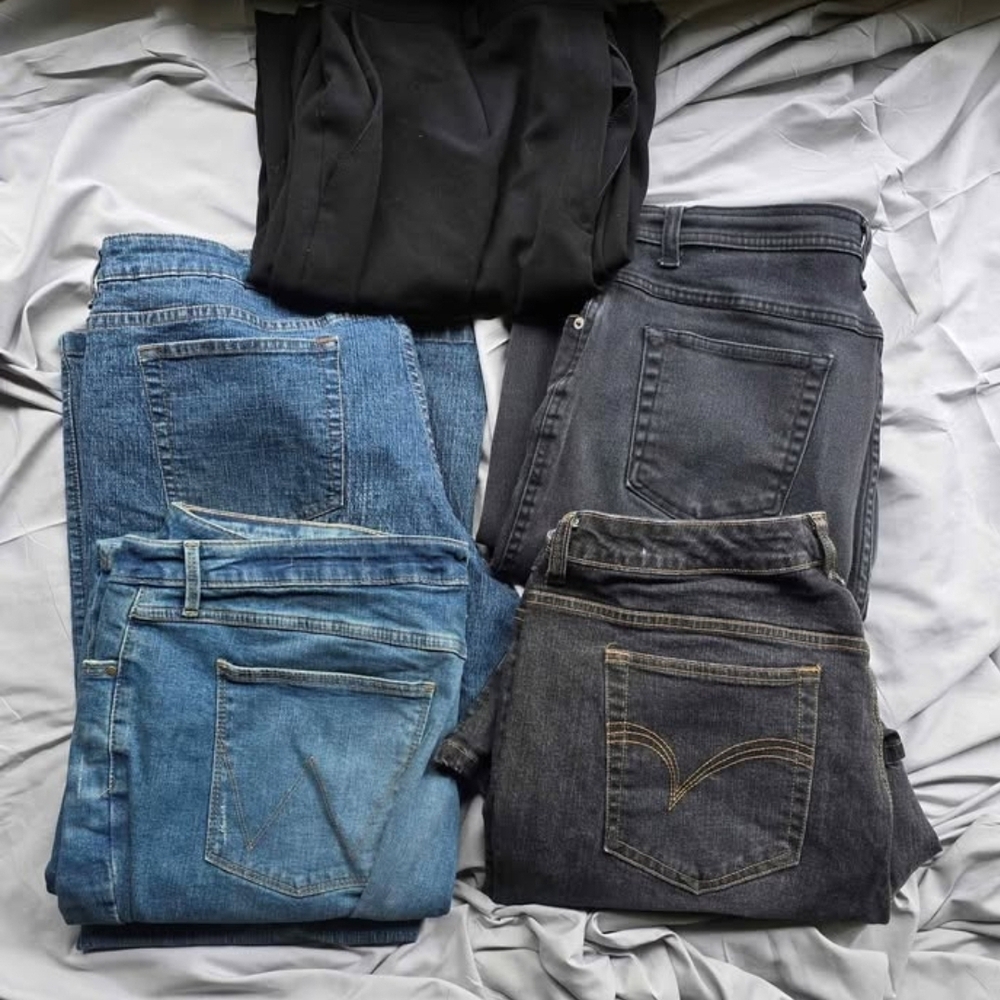 Assorted Denim and Black Pants